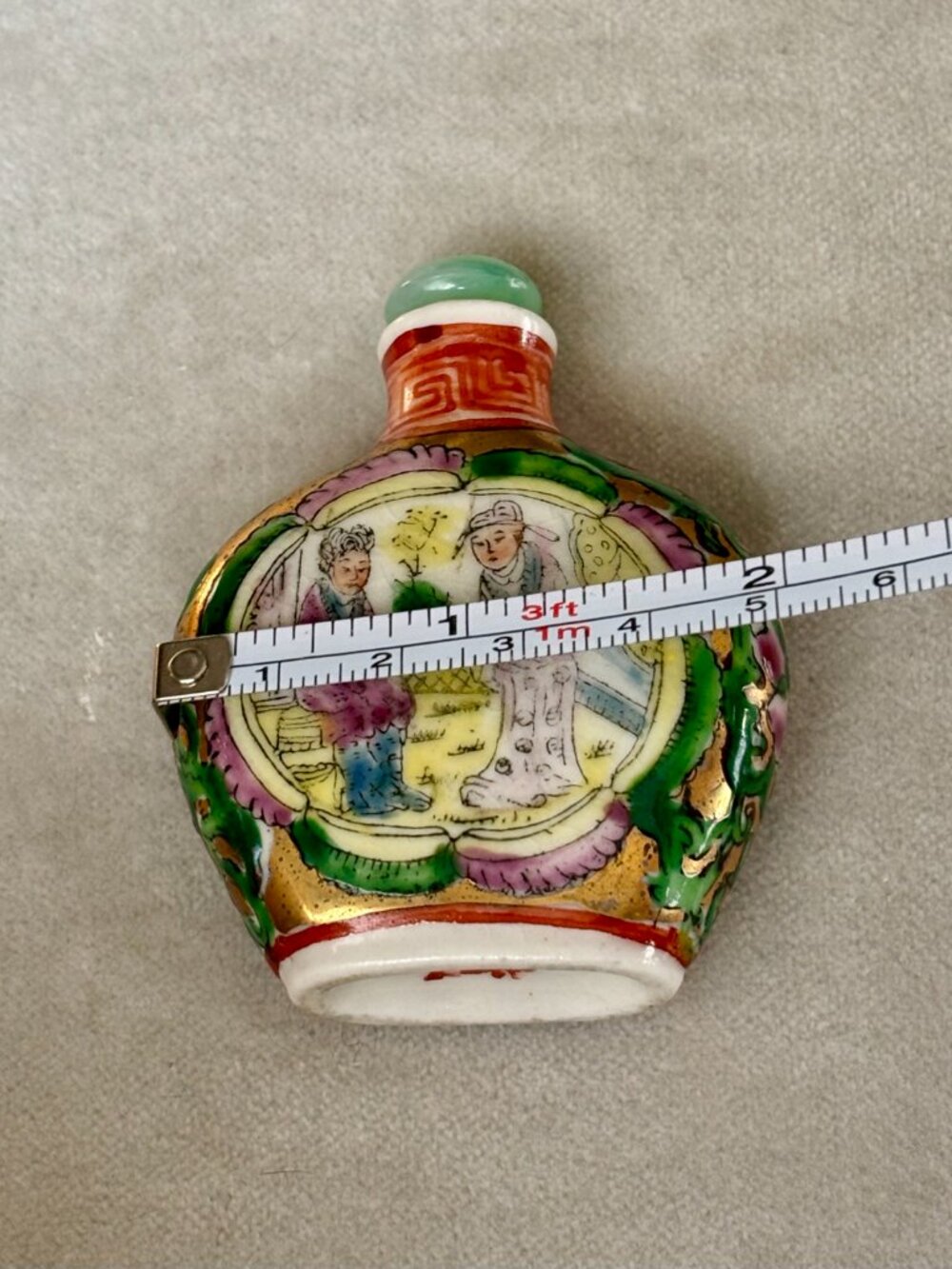 Antique Chinese Famille Rose Snuff Bottle - Picture 10 of 14